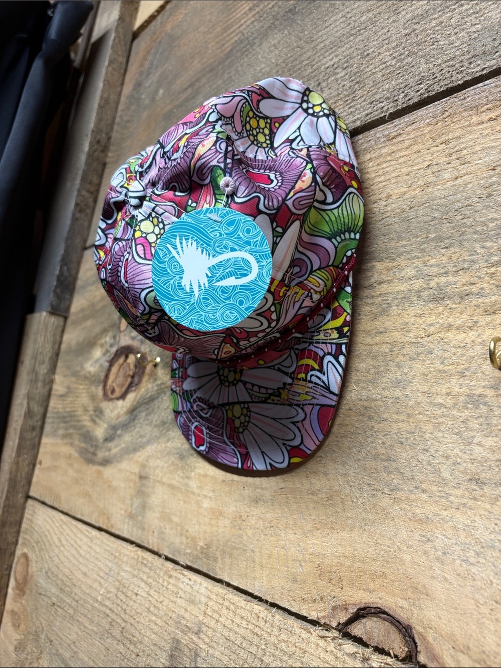 Fishe REDtro Salmon Unstructured Hat - NWT